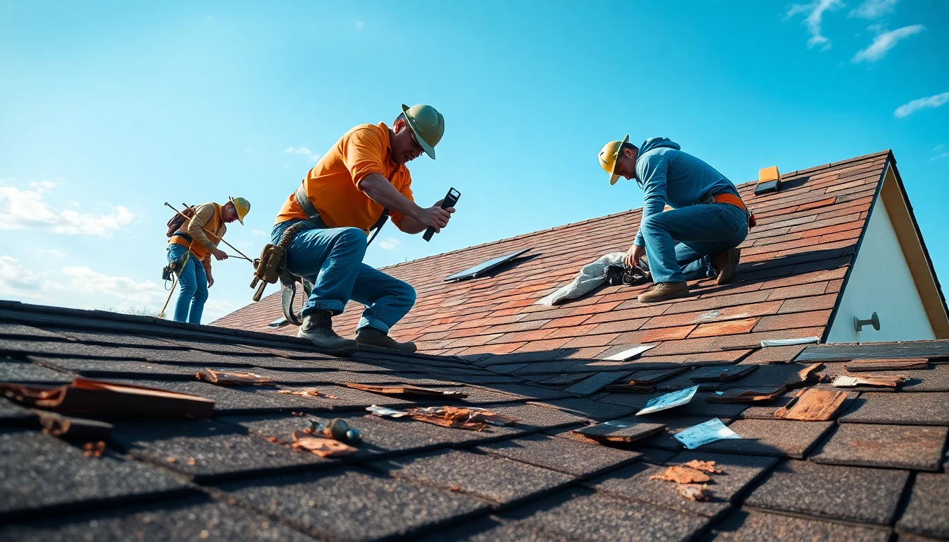 Storm damage repair